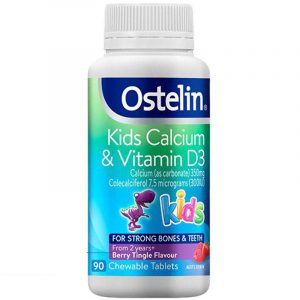 Ostelin Kids Calcium & Vitamin D3 儿童钙D咀嚼片 恐龙钙（新版） 90粒
