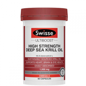 Swisse 高浓度深海磷虾油软胶囊60粒 1000mg