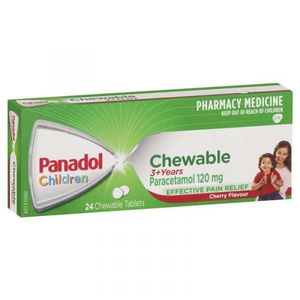 Panadol必理痛儿童咀嚼片3岁以上 樱桃味24片