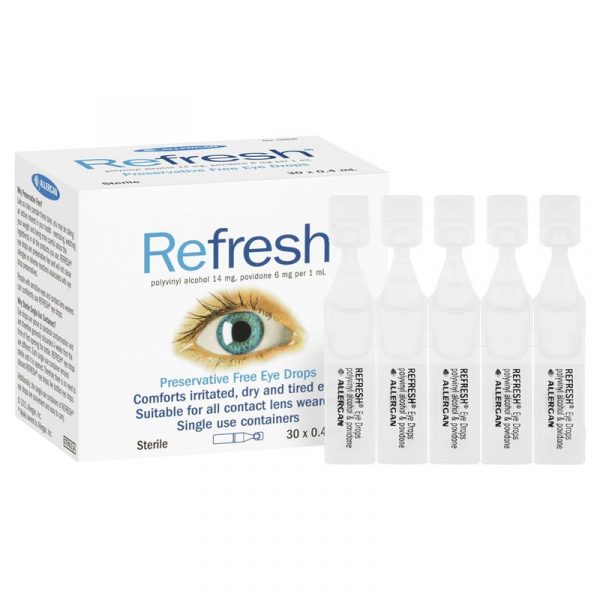 Refresh Eye Drops 抗疲劳滴眼液/眼药水 （独立装 无防腐剂)