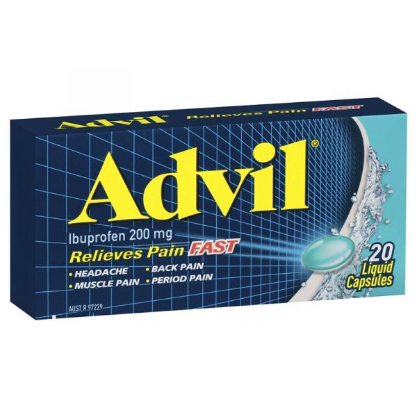 Advil止痛液体胶囊，20粒