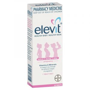 Elevit爱乐维孕妇复合维生素 女士备孕孕期哺乳 30片